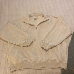 Aritzia Tna Cozy Mega 1/4 Zip Sweatshirt